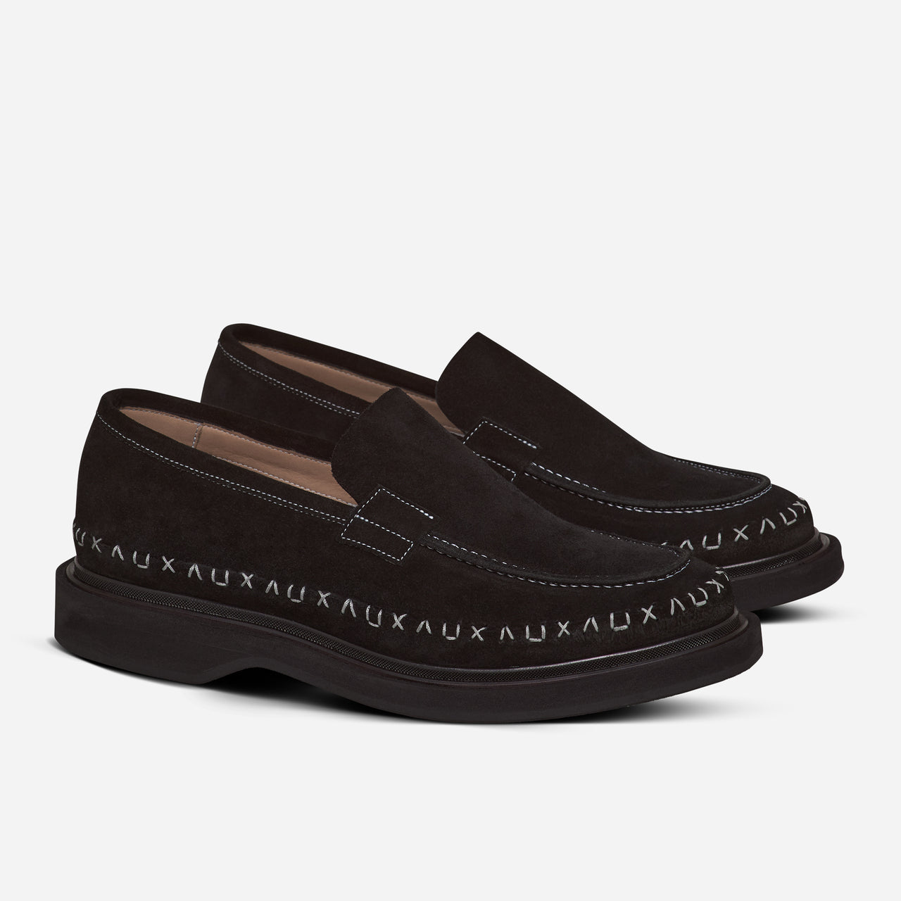 ULTRA STITCH LOAFER BLACK SUEDE